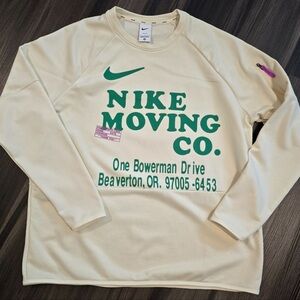 🆕 NikeDri-FIT Dry Moving Co Long Sleeve T Shirt Sweatshirt